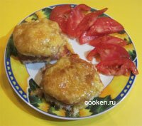 Мясо по-французски из фарша с помидорами - рецепт с фото 