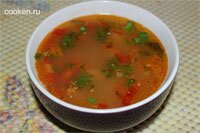 Гороховый суп с копчеными куриными крылышками - рецепт с фото