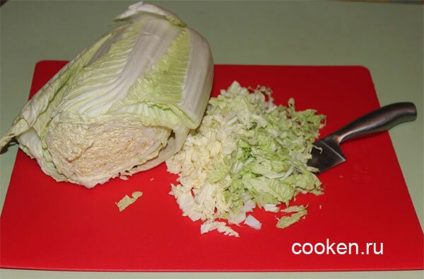 Мелко режем салат