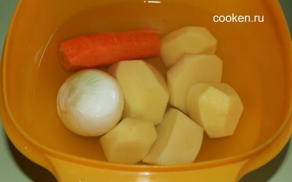 Чистим картошку, лук, морковь
