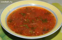 Рыбный суп с фасолью и рыбными консервами - рецепт с фото
