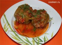 Фаршированные перцы с овощами - рецепт с фото