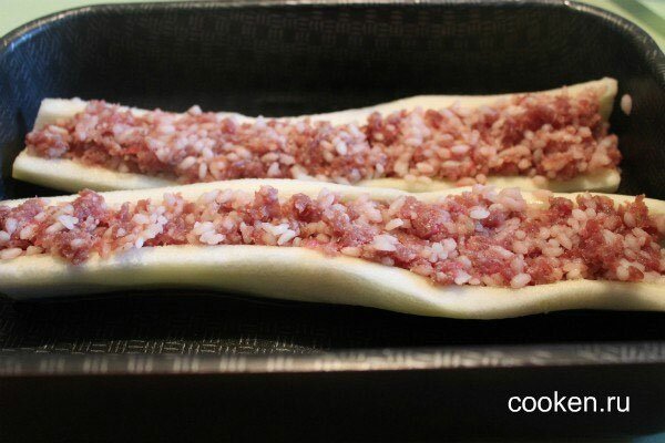 Фаршированные сушки с кабачками в сырном кляре – кулинарный рецепт