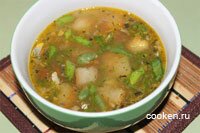Рыбный суп из консервов - рецепт с фото