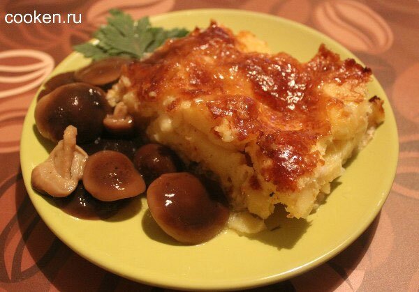 Картофельная запеканка с тилапией - готовое блюдо